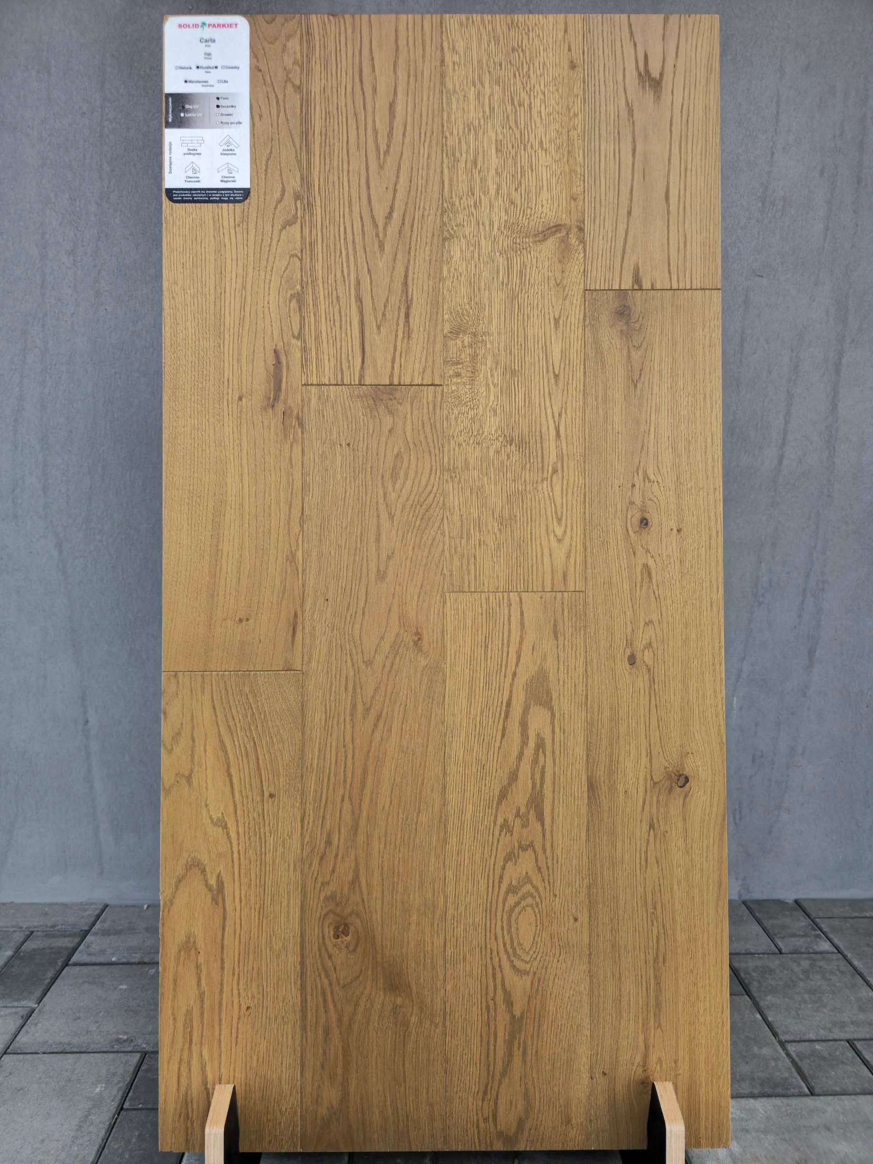 SolidParkiet, dąb, szczotka, faza x4, Carla, klasa Rustic